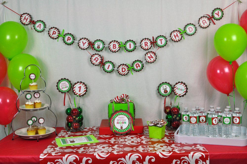 Christmas Themed Birthday Party Ideas