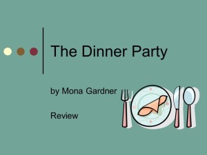 The Dinner Party by Mona Gardner Theme
